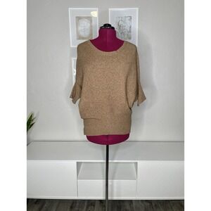 VINCE Sweater Women's Small Wool Yak Bat Wing Sleeve Brown Pullover